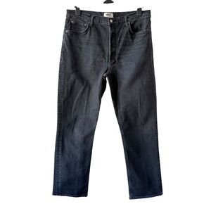 Agolde Black Riley Long Jeans